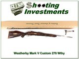 Weatherby factory Custom 270 Wthy mag XXX Wood! - 1 of 4