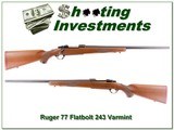 Ruger Model 77 Flat Bolt 243 Win Varmint collector! for sale - 1 of 4