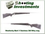 Weatherby Mark V Stainless 26in 300 Wthy Mag! for sale - 1 of 4