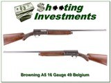 Browning A5 16 Gauge 1949 Belgium - 1 of 4