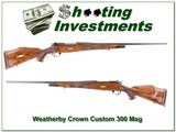 Weatherby Crown Custom fully engraved 300 Wthy Mag for sale - 1 of 4