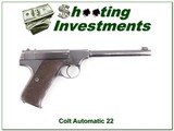 Colt Automatic Target 22LR made in 1926 for sale - 1 of 4