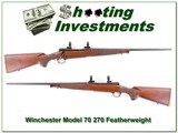 Winchester 70 Featherweight Classic 270 New Haven - 1 of 4