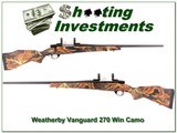 Weatherby Vanguard limited edition camo 270 Win for sale - 1 of 4