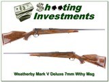 Weatherby Mark V Deluxe 7mm Wthy looks unfired! - 1 of 4
