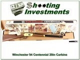 Winchester 94 Centennial 66 30-30 20in Carbine NIB for sale - 1 of 4