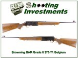 Browning BAR Grade II 270 Win 71 Belgium - 1 of 4