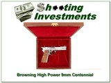 Browning High Power 9mm Centennial New in case - 1 of 4