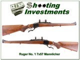 Ruger No.1 Mannlicher Red Pad in 7x57 Exc Cond! - 1 of 4