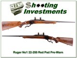 Ruger No.1 Red Pad Pre-Warning 22-250 collector - 1 of 4