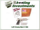 LAR Grizzly 50 Mark V rare Stainless 50 AE in box - 1 of 4