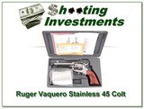 Ruger Vaquero 4.5in Stainless 45 in case - 1 of 4