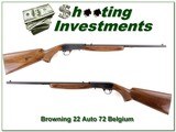 Browning 22 Auto 72 Belgium Exc Cond - 1 of 4