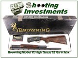 Browning Model 12 28 Gauge High Grade AS NEW in BOX! - 1 of 4