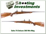 Sako 75 Deluxe in 300 Win Mag Exc Cond in box! - 1 of 4