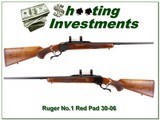 Ruger No.1 Red Pad harder to find 30-06 26in for sale - 1 of 4