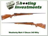 Weatherby Mark V Deluxe 340 Wthy Exc Cond - 1 of 4