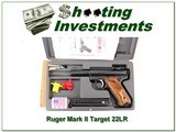 RUGER MARK II
4" Target 22 with wood target grips - NIB - 1 of 4