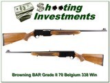 Browning BAR Grade II 338 Win Mag 70 Belgium - 1 of 4