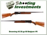 Browning A5 20 Gauge 60 Belgium 26in VR IC - 1 of 4