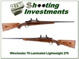 Winchester Model 70 Laminate Lightweight 270 for sale - 1 of 4