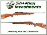 Weatherby Mark XXII 22 Auto Italian made for sale - 1 of 4