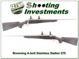 Browning A-Bolt Stainless Stalker 270 Win for sale - 1 of 4