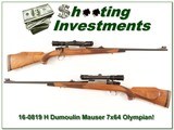 H Dumoulin High Grade FN Mauser 7x64 Browning Olympian engraved! for sale - 1 of 4