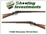 Winchester 1873 in rare 22 short made in 1890 for sale - 1 of 4