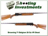 Browning A5 71 Belgium 20 Ga 26in VR Skeet! for sale - 1 of 4