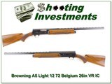 Browning A5 Light 12 72 Belgium 26in VR IC - 1 of 4