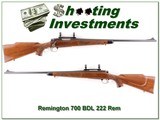 Remington 700 BDL older Pressed Checkering 222 Rem collector! - 1 of 4