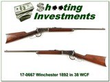 Winchester 1892 38 WCF made in 1909 round barrel for sale - 1 of 4