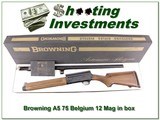 Browning A5 75 Belgium Magnum 12 Ga in box! - 1 of 4