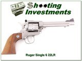 Ruger Single Six New Model 5.5in Stainless 22 LR for sale - 1 of 4