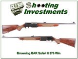 Browning BAR Safari II 270 Win as new - 1 of 4