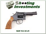 Smith & Wesson Model 18-4 22 LR 4in Blued Exc Cond - 1 of 4