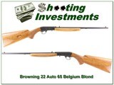Browning 22 Auto 65 Belgium Blond Exc Cond - 1 of 4