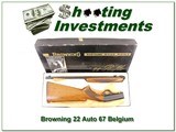 Browning 22 Auto 67 Belgium blond in BOX! - 1 of 4