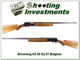 Browning A5 20 Gauge 61 Belgium collector cond! - 1 of 4