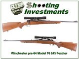 Winchester 70 pre-64 243 Win Featherweight - 1 of 4