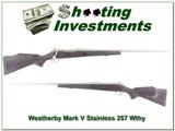 Weatherby Mark V Stainless USA made 257 Wthy 26in - 1 of 4