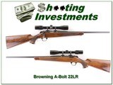 Browning A-Bolt 22LR nice wood 3-9 scope - 1 of 4