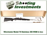 Winchester 70 Stainless 300 WSM ANIB New Haven gun! - 1 of 4