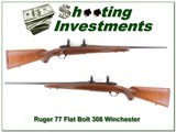 Ruger 77 308 Winchester early Flatbolt! - 1 of 4