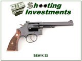 Smith & Wesson K 22 Pre-17 22LR 6in Blued - 1 of 4