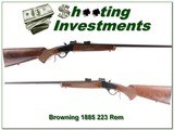 Browning 1885 Low Wall 223 Remington XX Wood! - 1 of 4