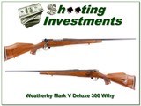 Weatherby Mark V Deluxe 300 Wthy Mag Exc Cond - 1 of 4
