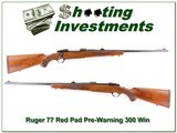 Ruger 77 Red Pad early pre-warning 300 Win - 1 of 4