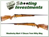 Weatherby Mark V Deluxe 26in 7mm Wthy Mag - 1 of 4